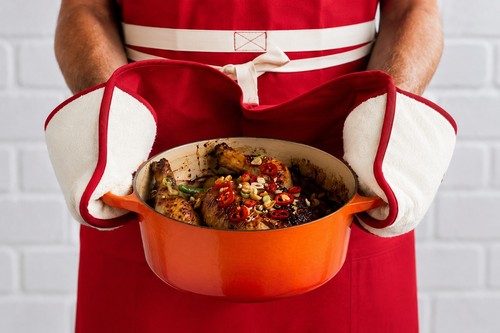 Neu creuset kochschürze - le,