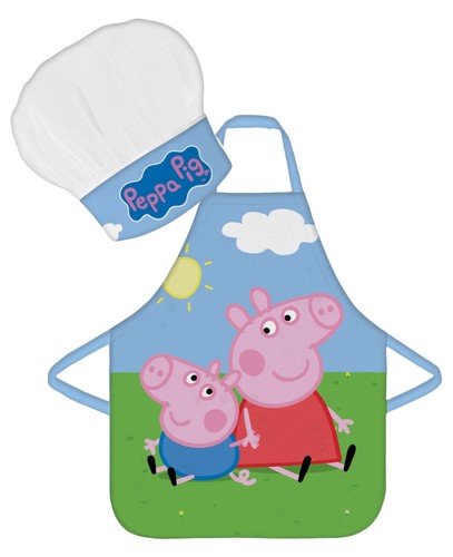 Peppa pig schürze kochmütze - peppa,